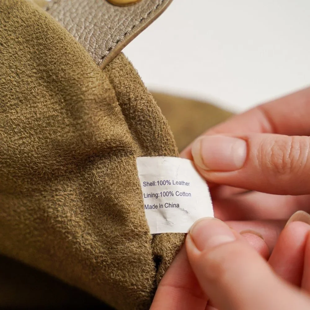 Emma Fox Metallic Hobo Bag With Gold Tone Studs - Picture 7 of 9